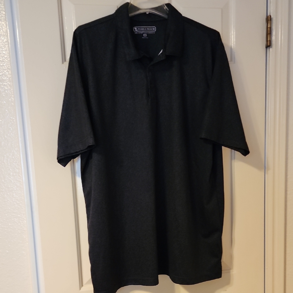 Pebble Beach Charcoal Polo Shirt